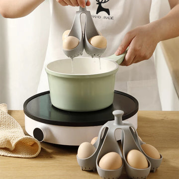 Wholesale Boiled eggs with silicone cooking tools, home steaming stands, creative egg trays, simple kitchen tools